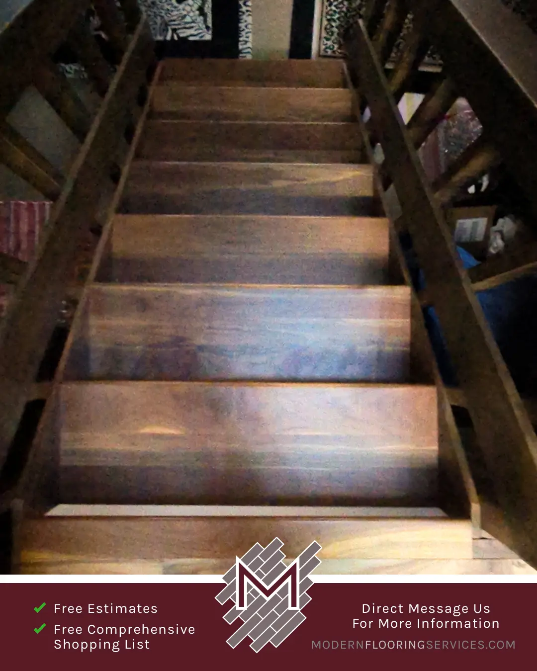 Hardwood Flooring Installation By Modern Flooring Services.