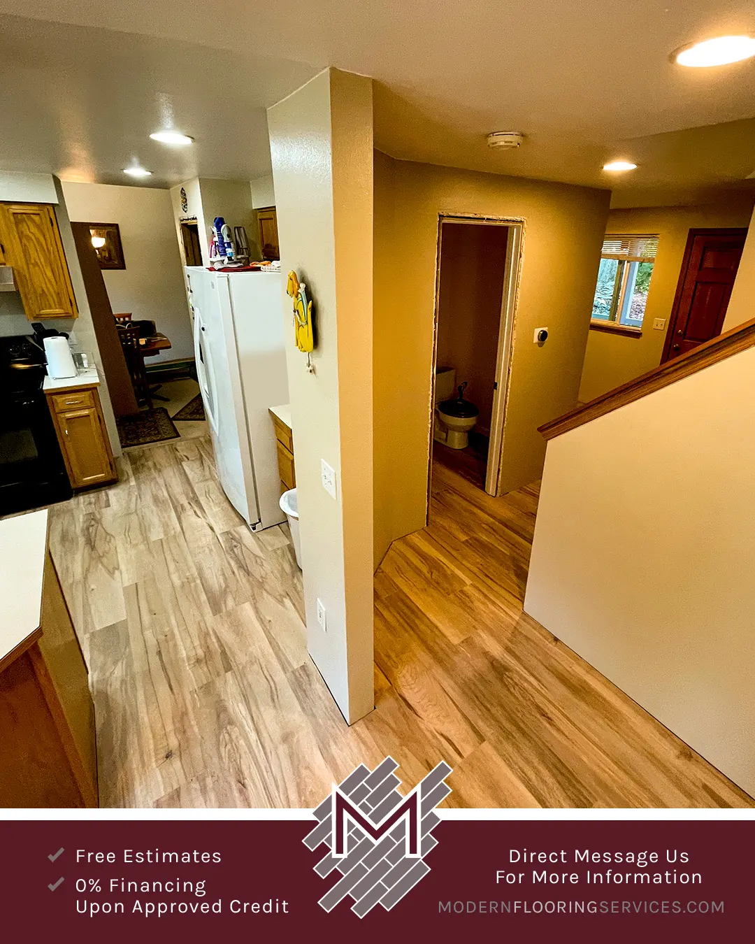 Duravana Preston Peak Maple Waterproof Hybrid Resilient Flooring Installation