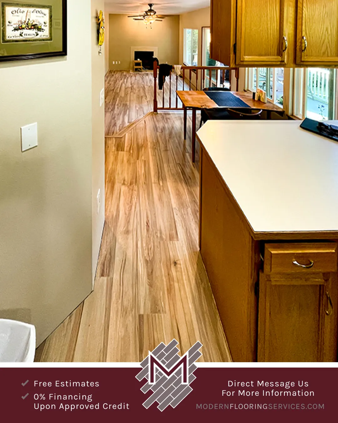 Duravana Preston Peak Maple Waterproof Hybrid Resilient Flooring Installation