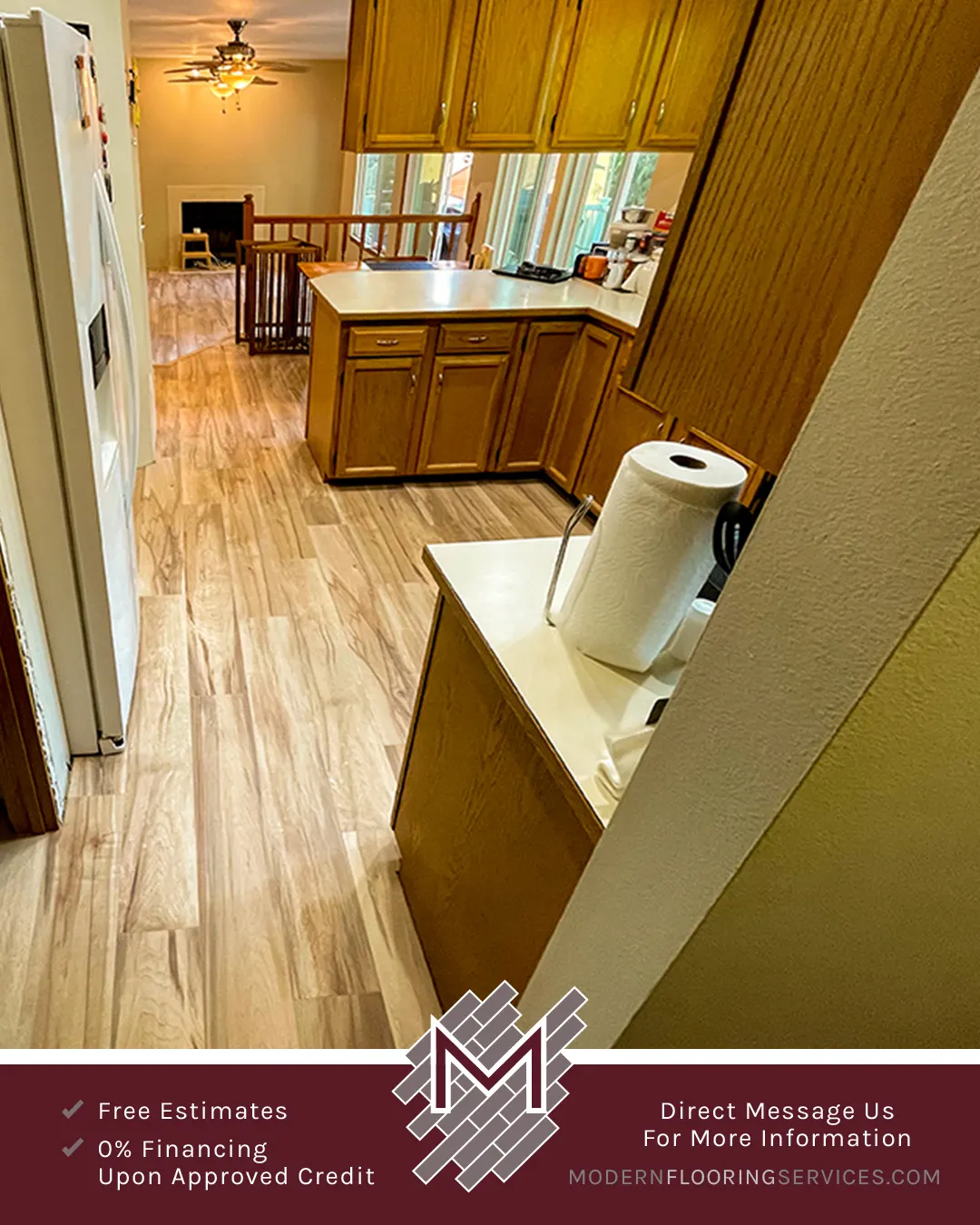 Duravana Preston Peak Maple Waterproof Hybrid Resilient Flooring Installation