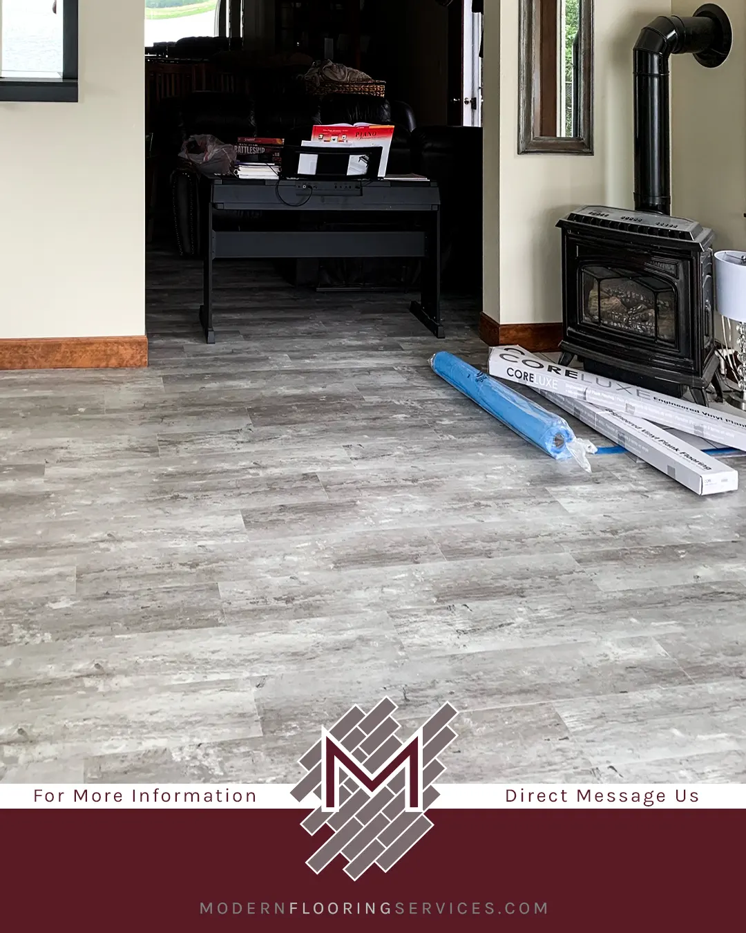 Moonlight Pine Rigid Vinyl Plank Flooring Installation