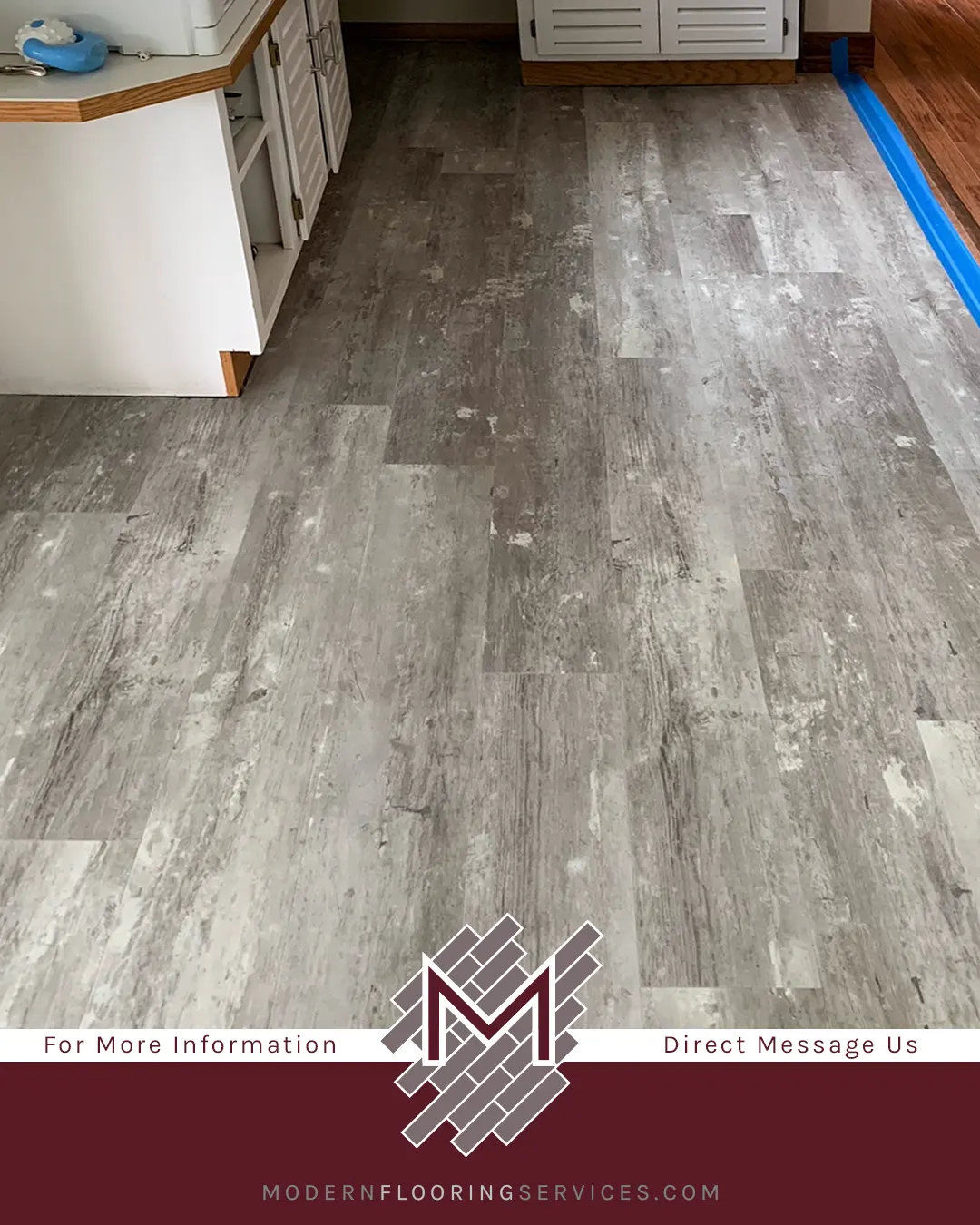 Moonlight Pine Rigid Vinyl Plank Flooring Installation