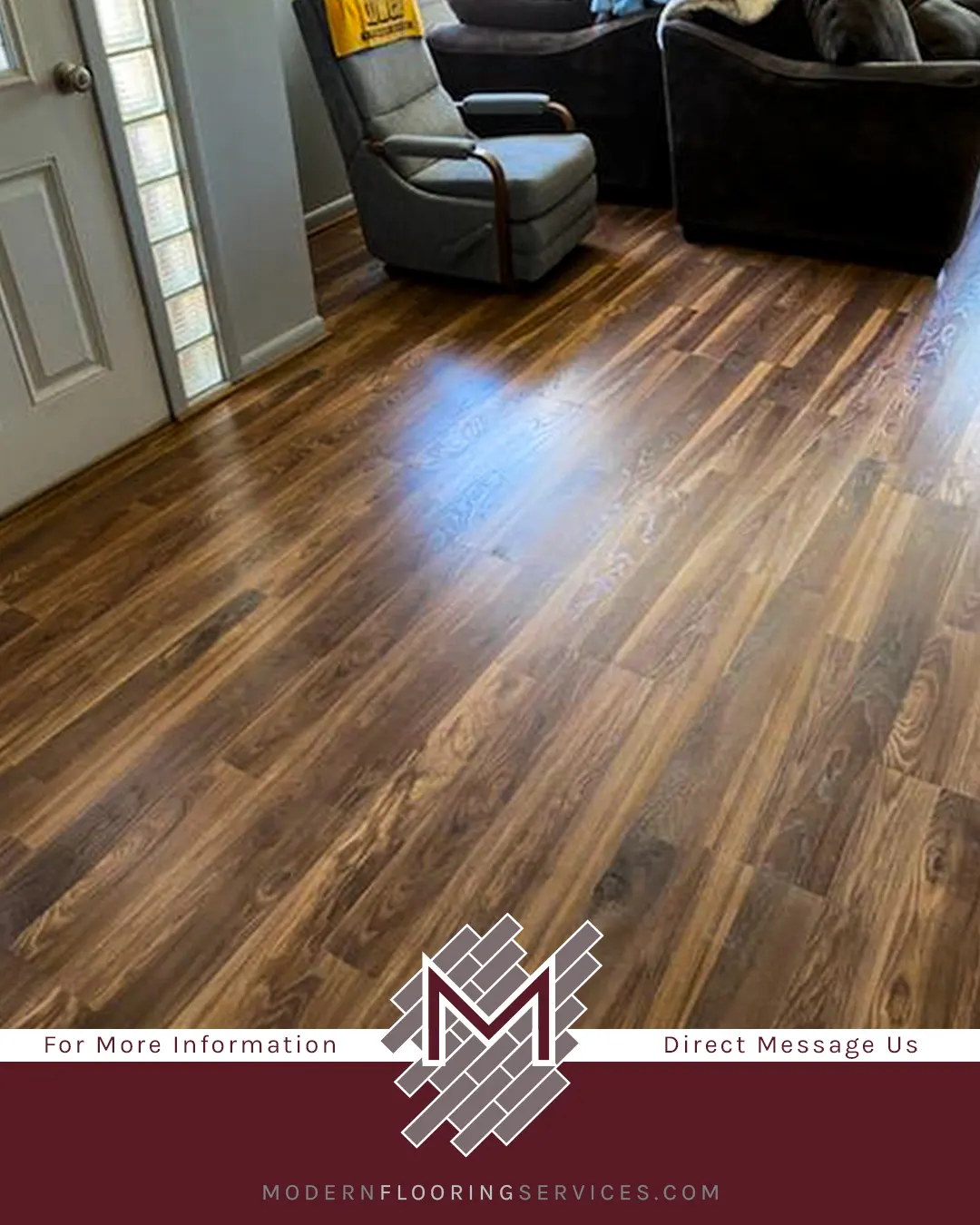 Fairfield County Hickory Laminate Flooring Installation.