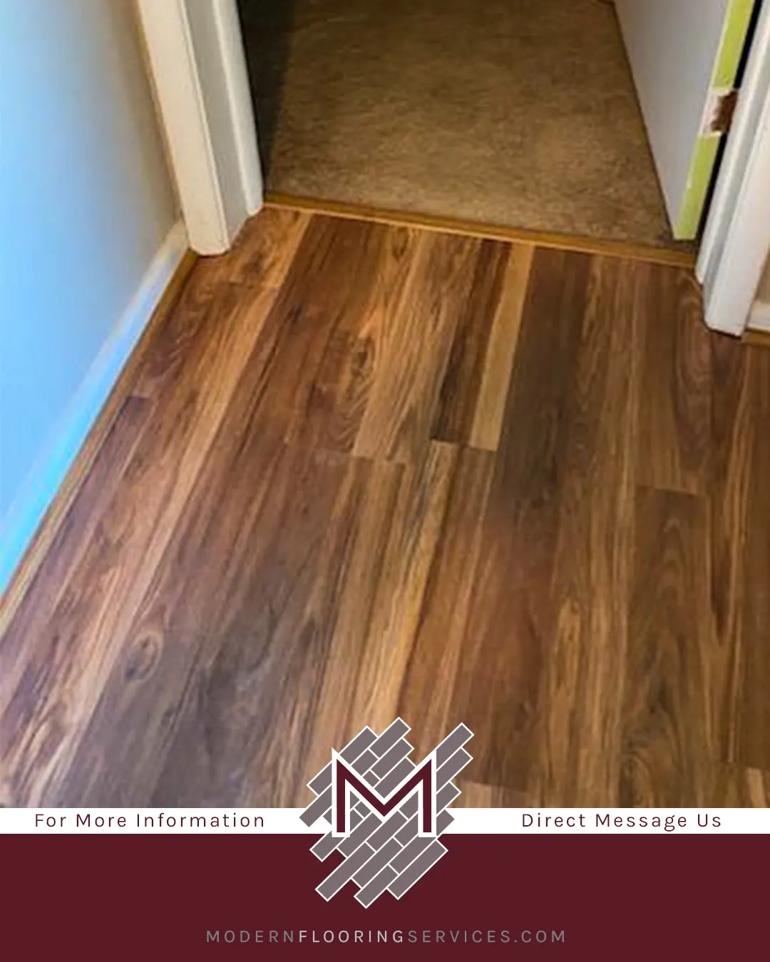 Fairfield County Hickory Laminate Flooring Installation.