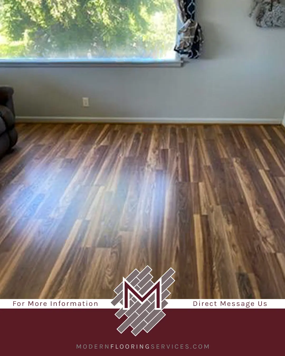Fairfield County Hickory Laminate Flooring Installation.
