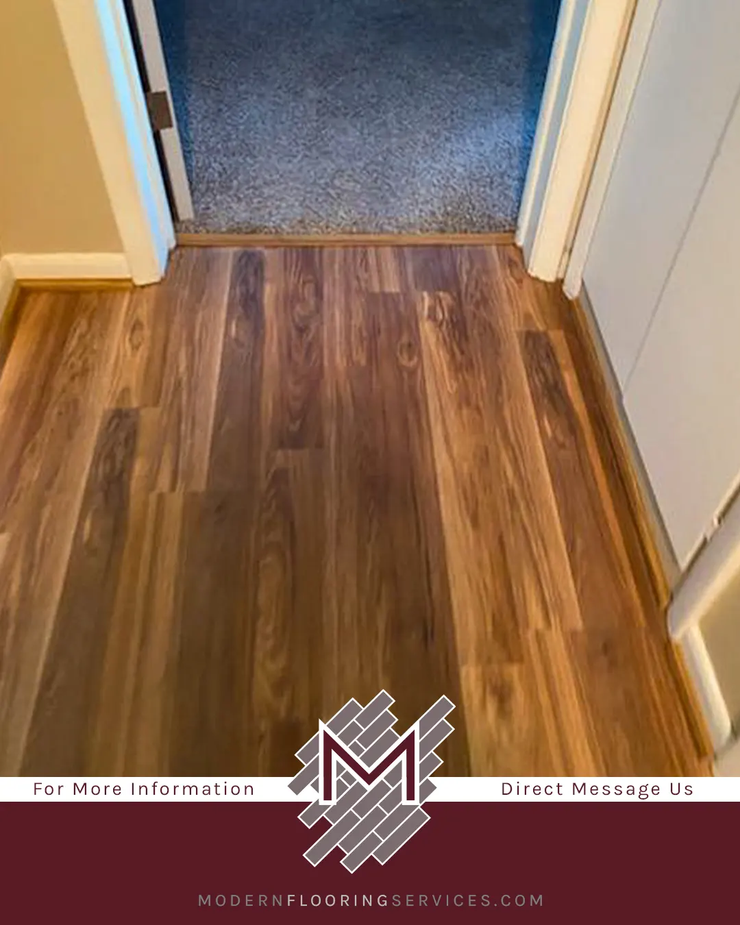 Fairfield County Hickory Laminate Flooring Installation.