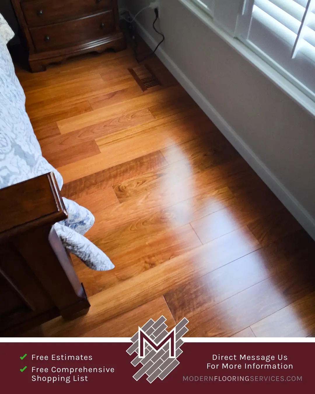 Hardwood Flooring Installation By Modern Flooring Services.