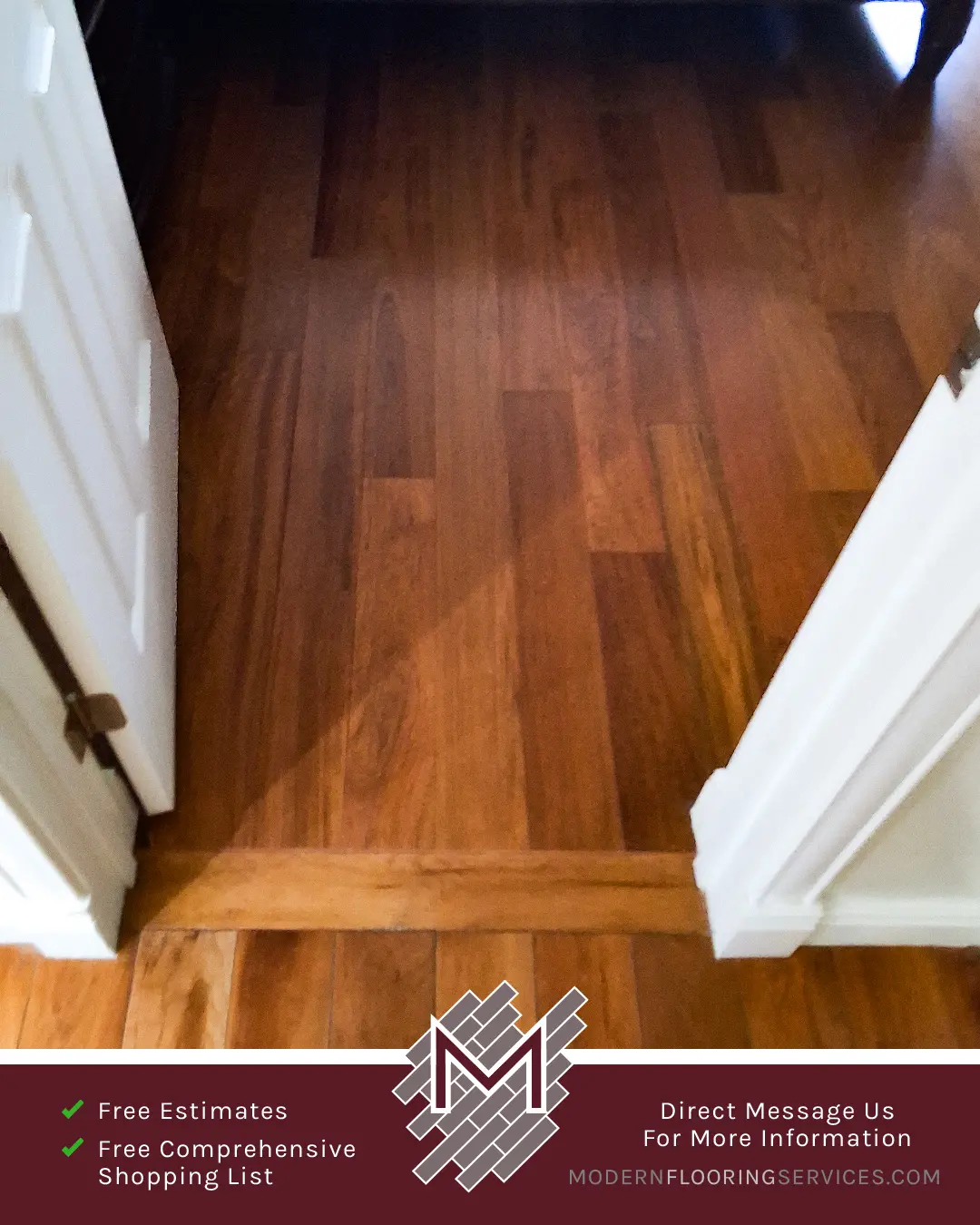 Hardwood Flooring Installation By Modern Flooring Services.