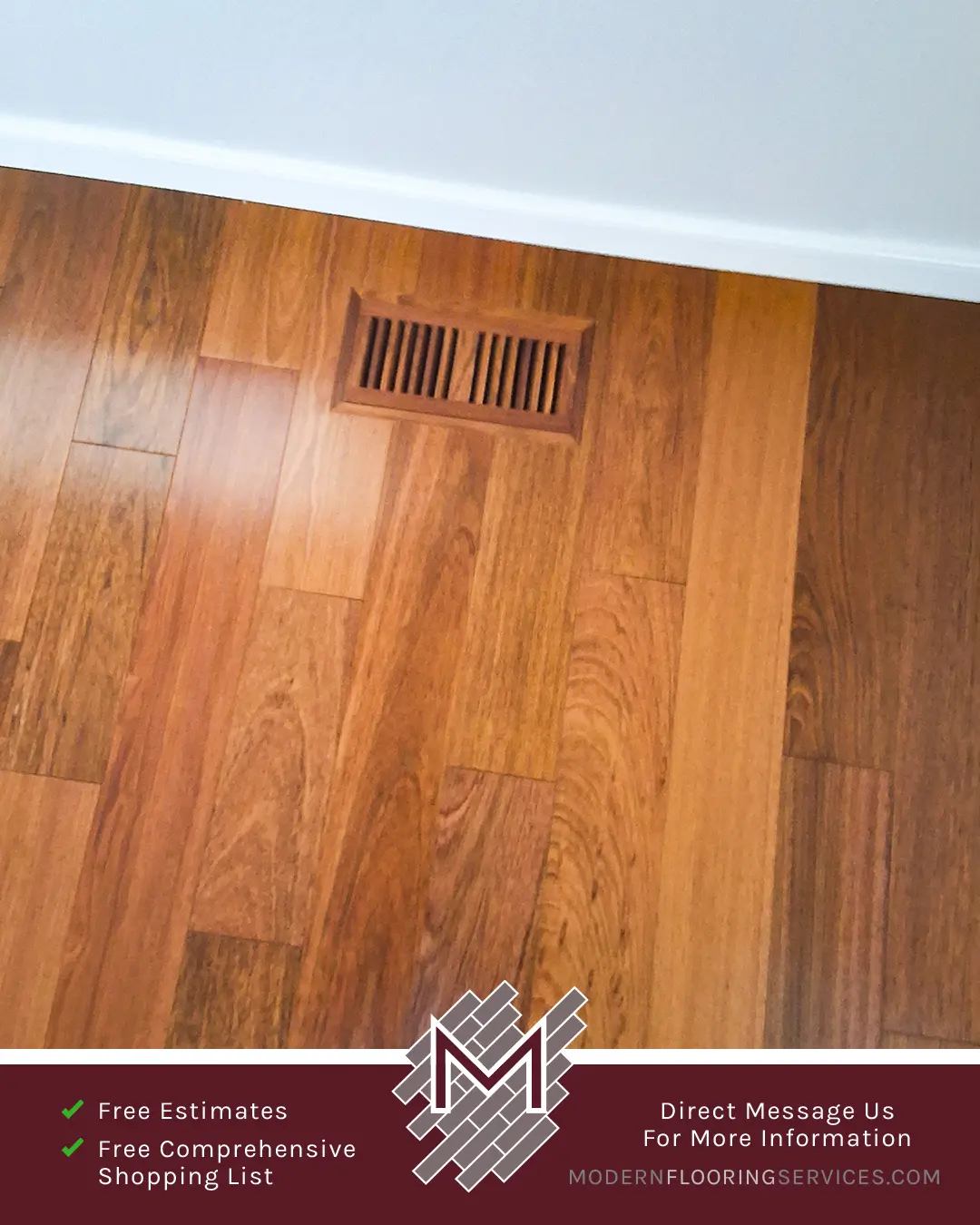 Hardwood Flooring Installation By Modern Flooring Services.