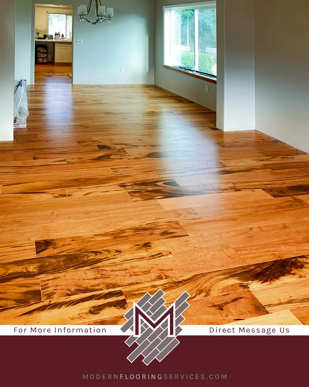 Brazilian Koa Engineered Hardwood Flooring Installation.