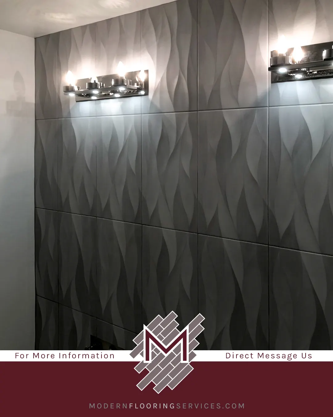 Custom Wall and Tile Flooring Bathroom Remodel