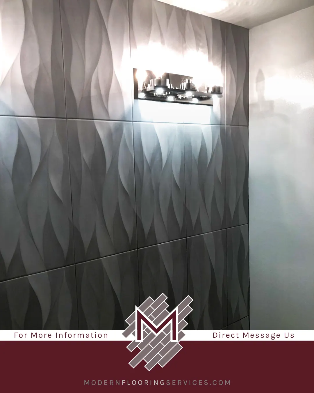 Custom Wall and Tile Flooring Bathroom Remodel