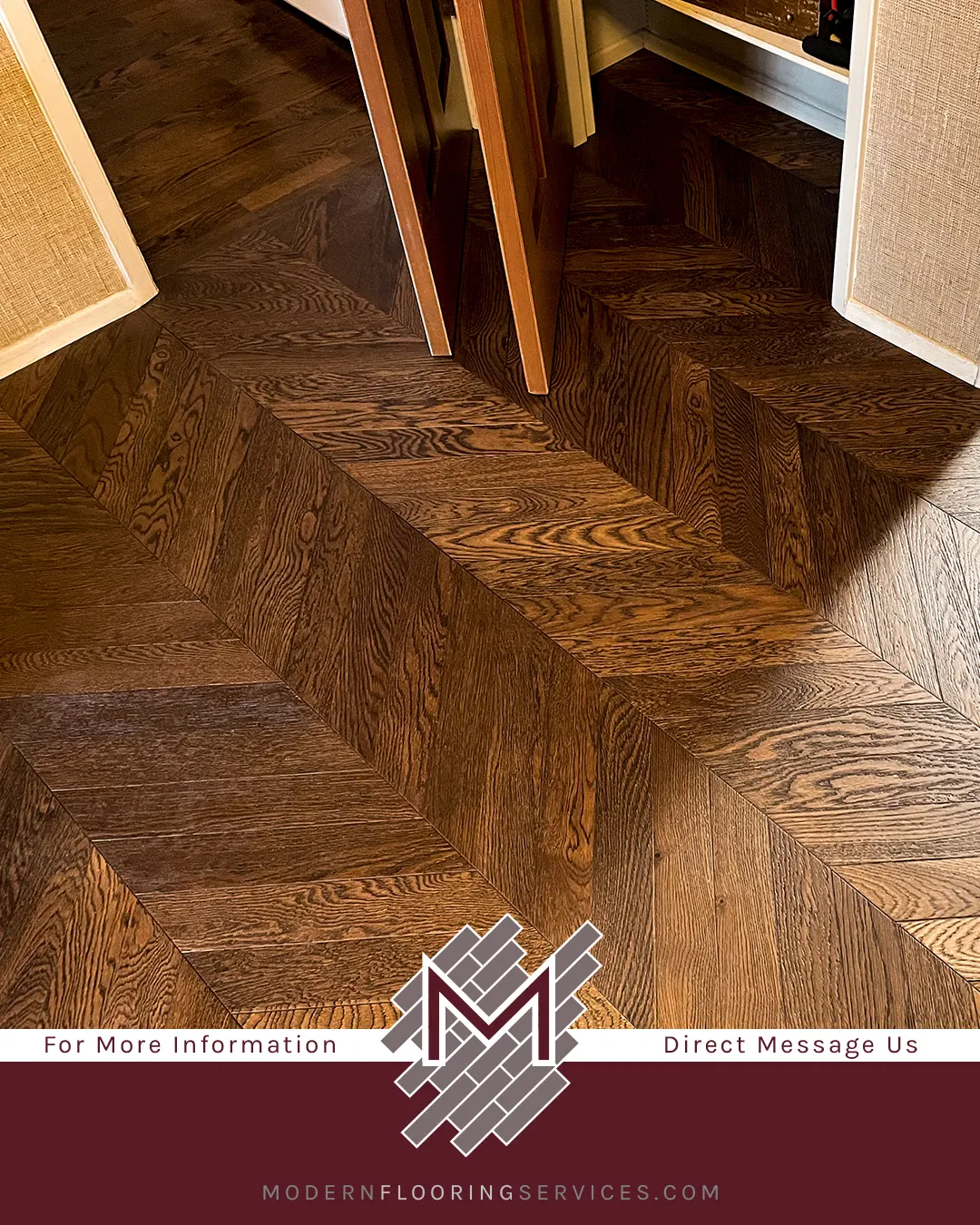 Bellawood Artisan Manhattan Chevron Engineered Hardwood Flooring Installation.