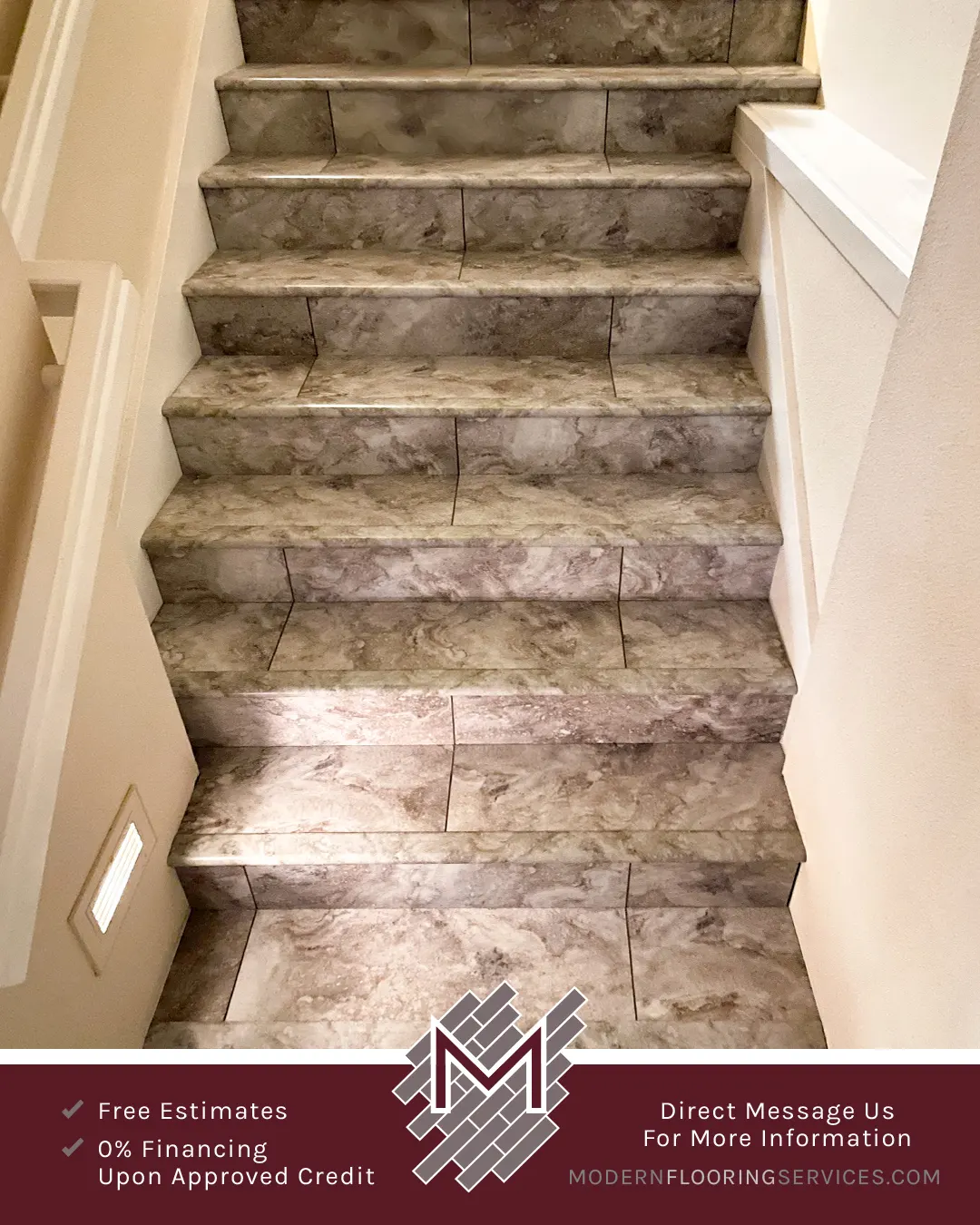 Engineered Vinyl Plank Flooring Installation By Modern Flooring Services.