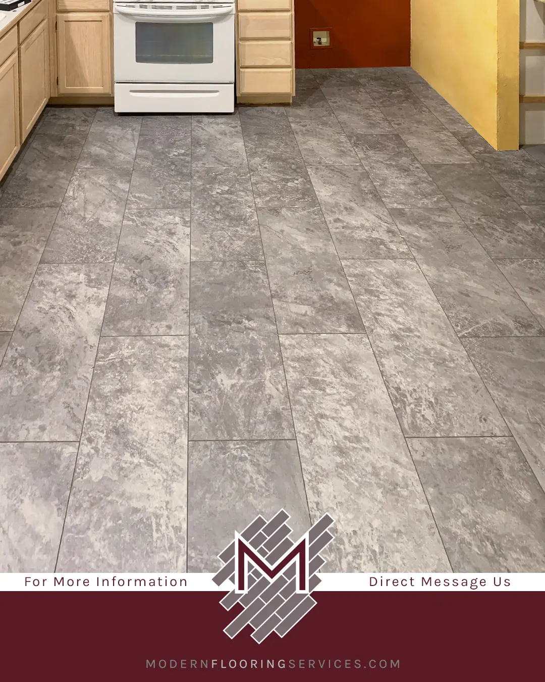 Stone Look Vinyl Tile Flooring Installation