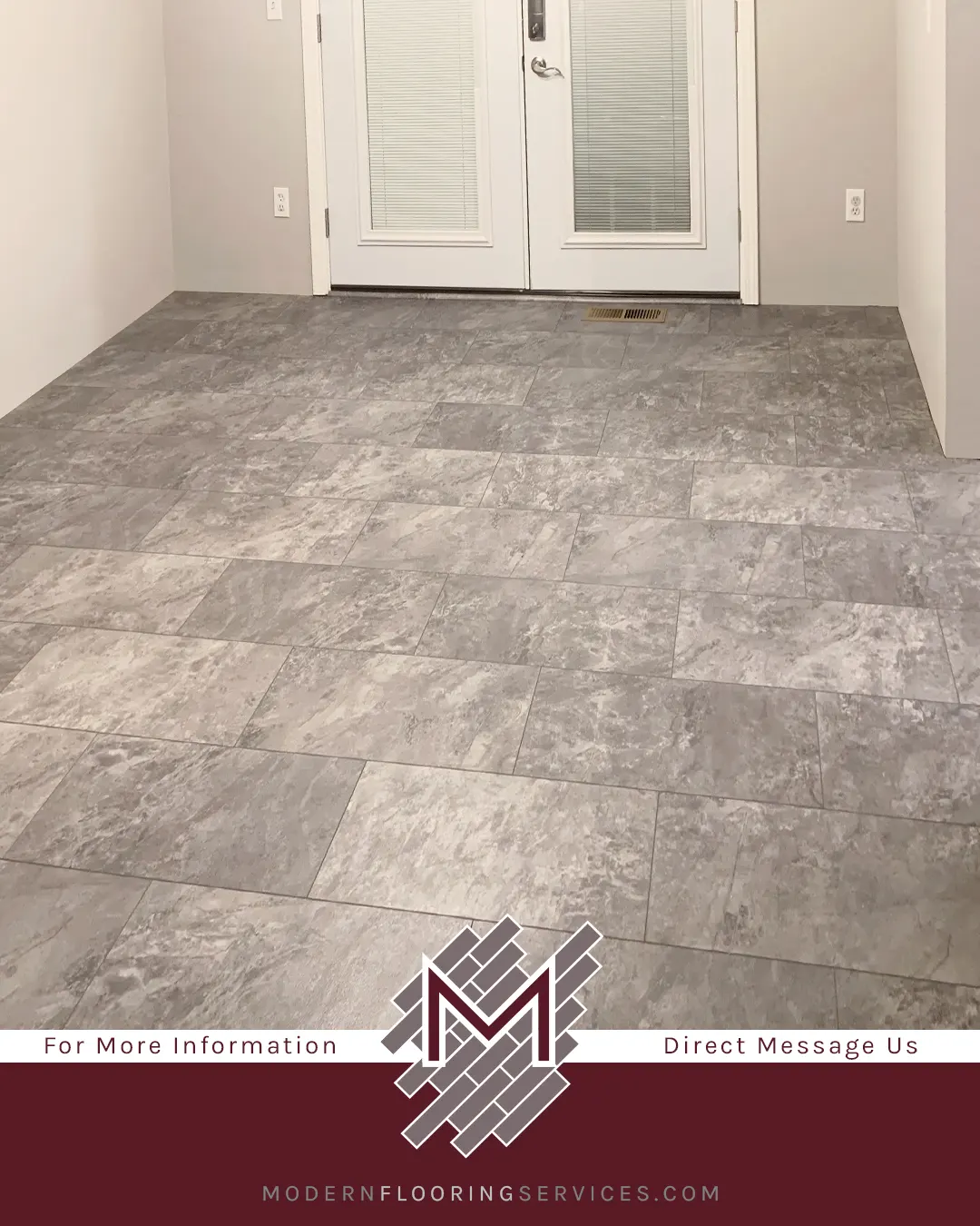 Stone Look Vinyl Tile Flooring Installation