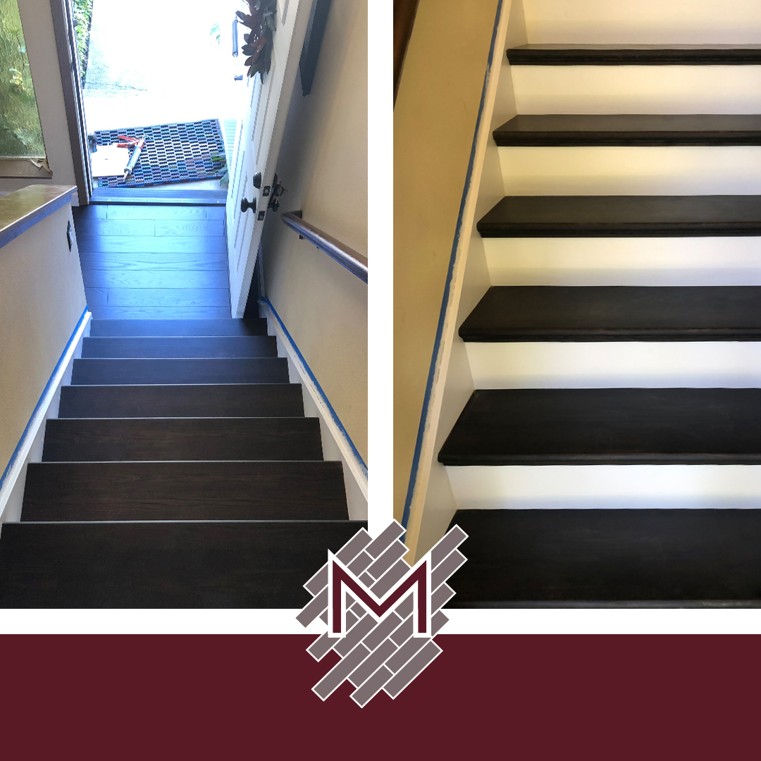 Solid hardwood flooring and stairs