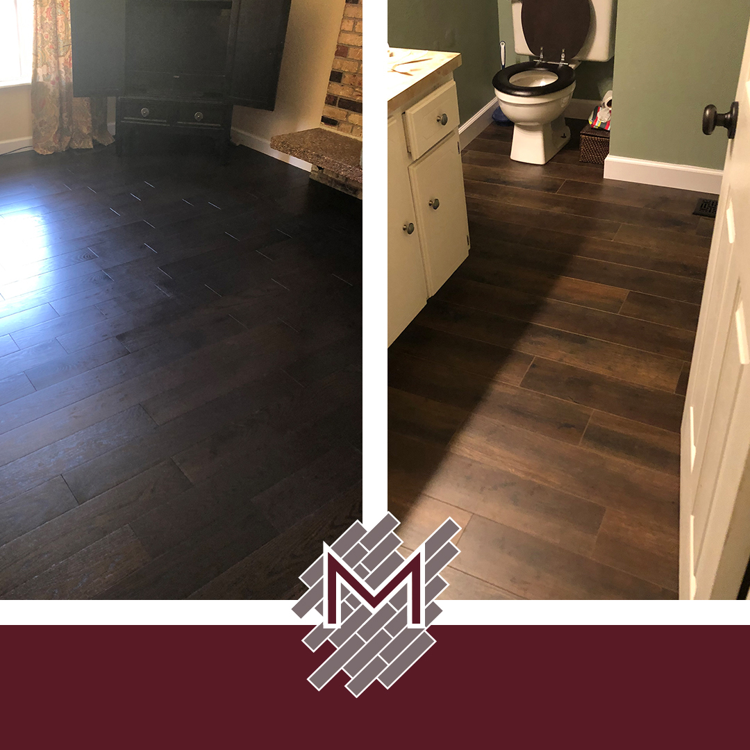 Solid hardwood flooring and stairs