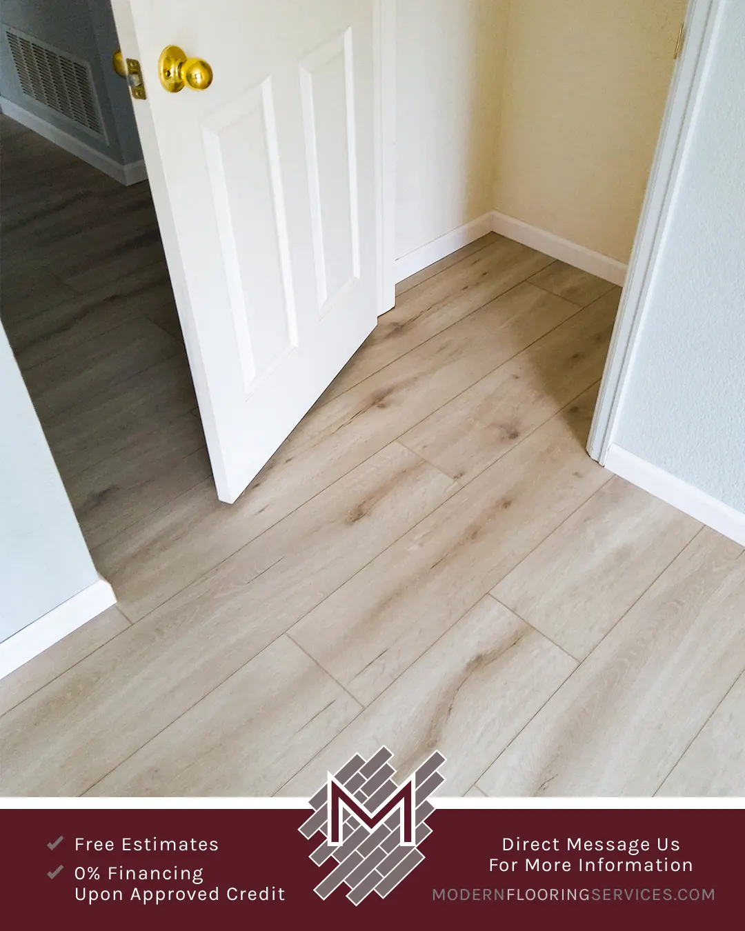 Vinyl Plank Click Flooring Installation By Modern Flooring Services.