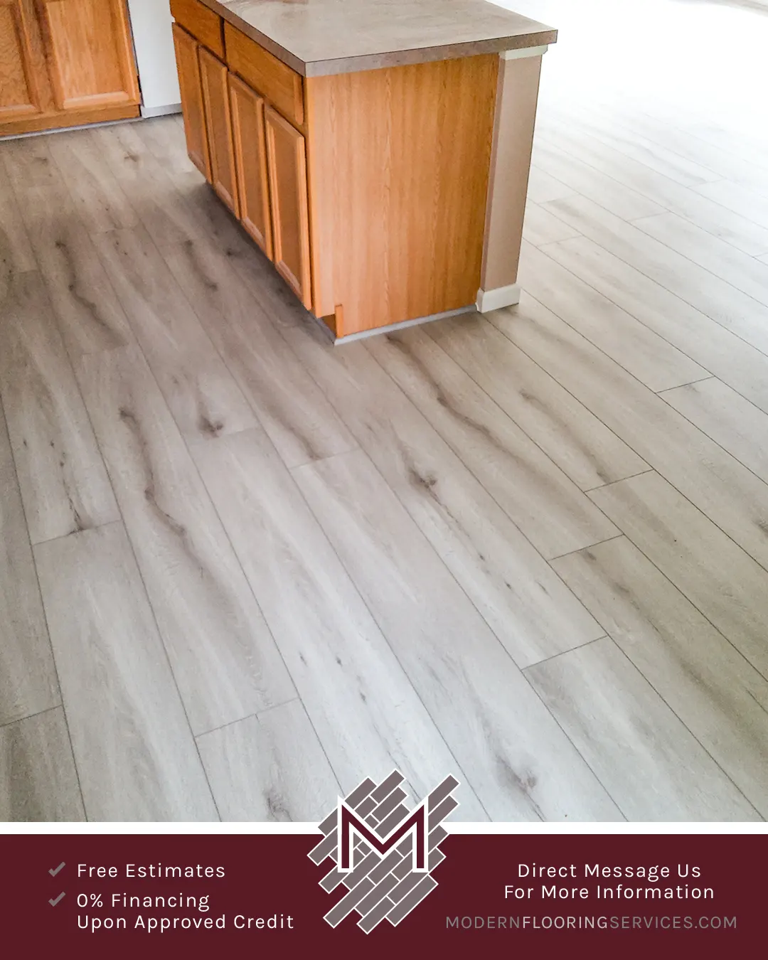 Vinyl Plank Click Flooring Installation By Modern Flooring Services.