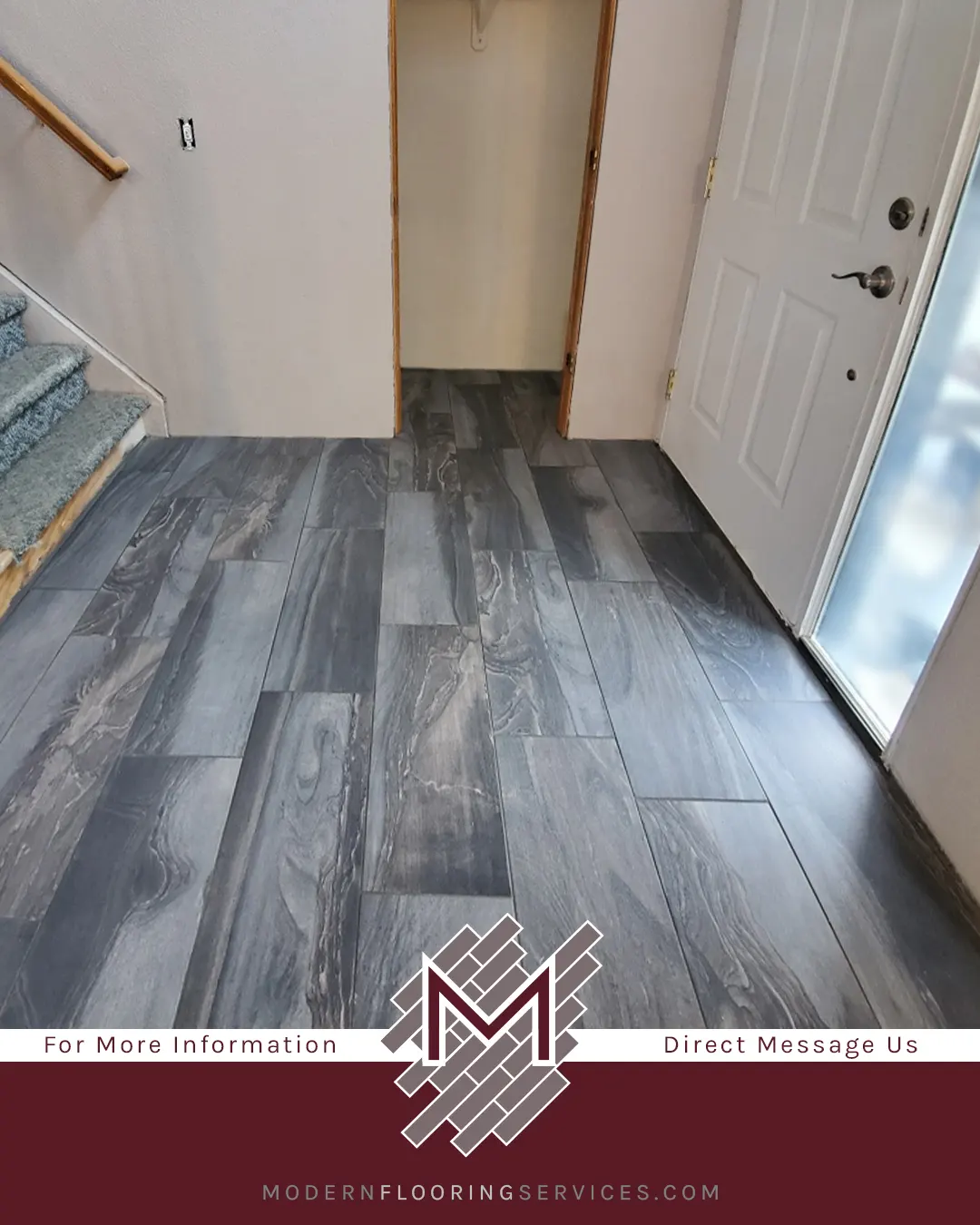 Before and After. Tile Flooring Installation