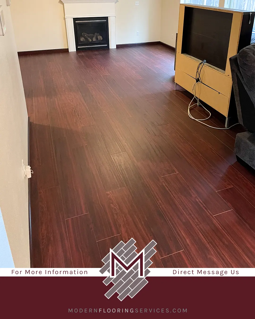 CoreLuxe Ultra Bloodwood Waterproof Rigid Vinyl Plank Flooring Installation.
