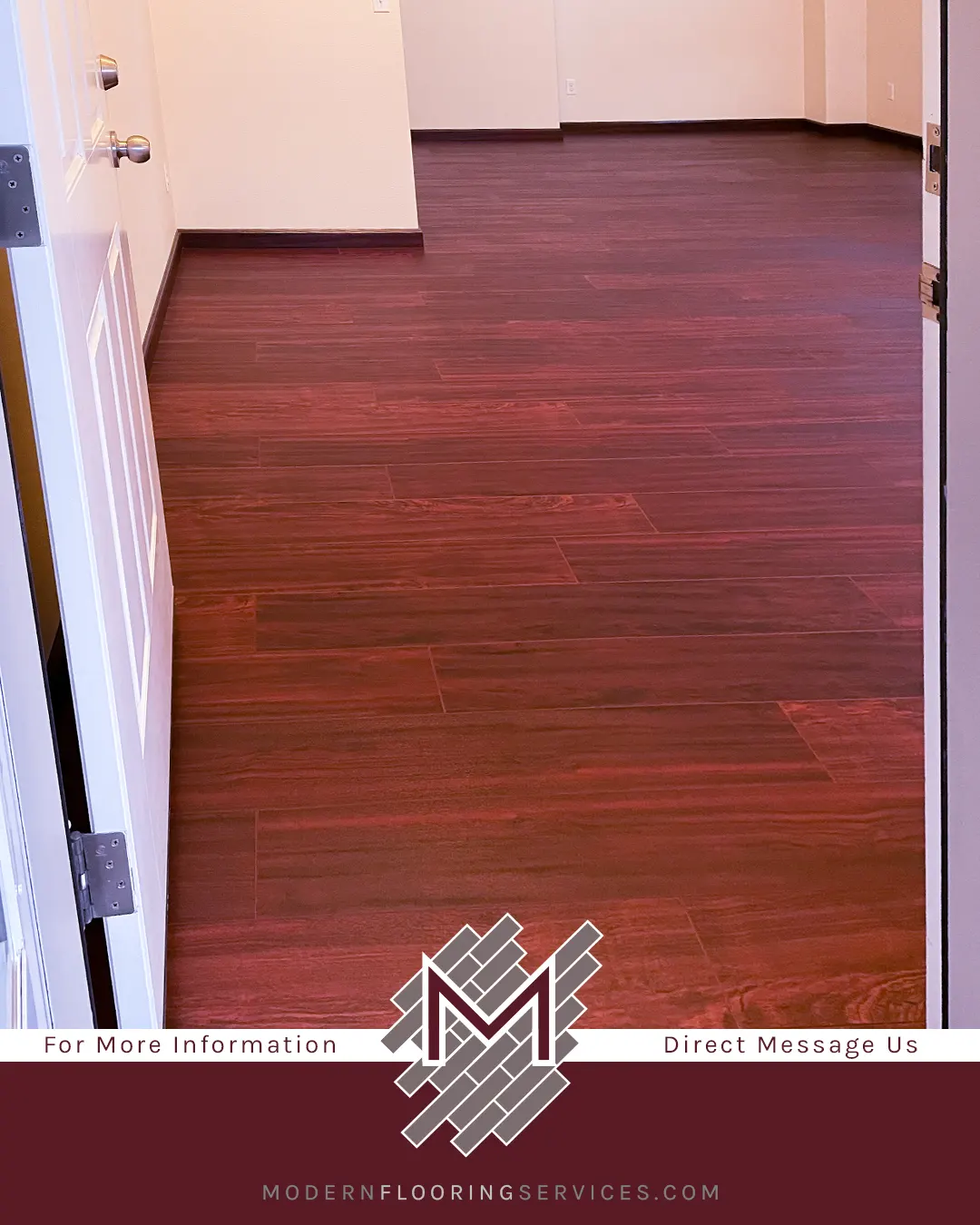 CoreLuxe Ultra Bloodwood Waterproof Rigid Vinyl Plank Flooring Installation.