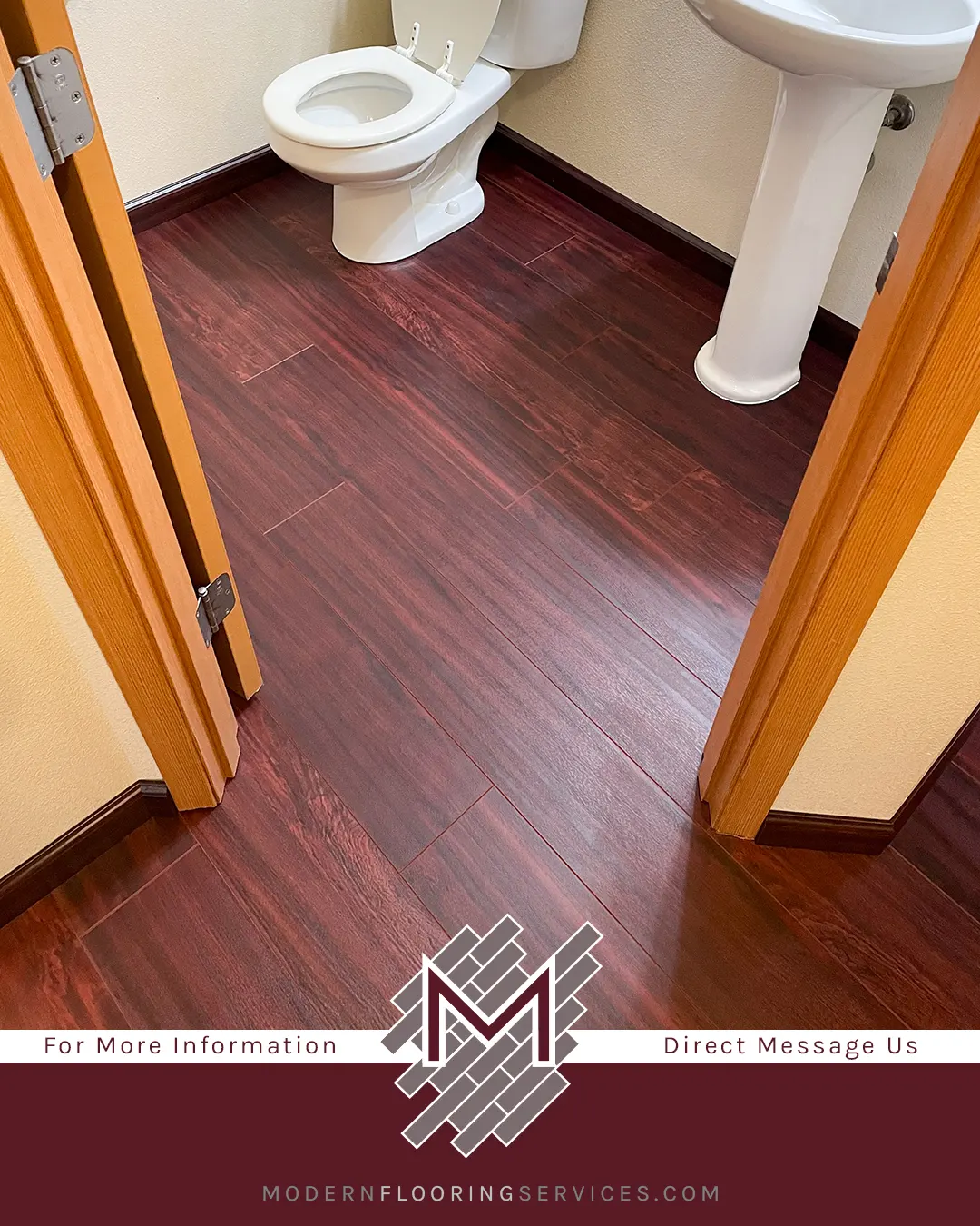 CoreLuxe Ultra Bloodwood Waterproof Rigid Vinyl Plank Flooring Installation.