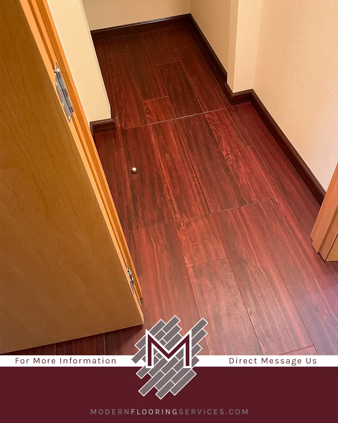 CoreLuxe Ultra Bloodwood Waterproof Rigid Vinyl Plank Flooring Installation.
