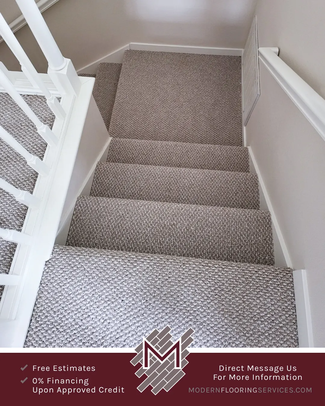 Carpet Flooring Installation By Modern Flooring Services.