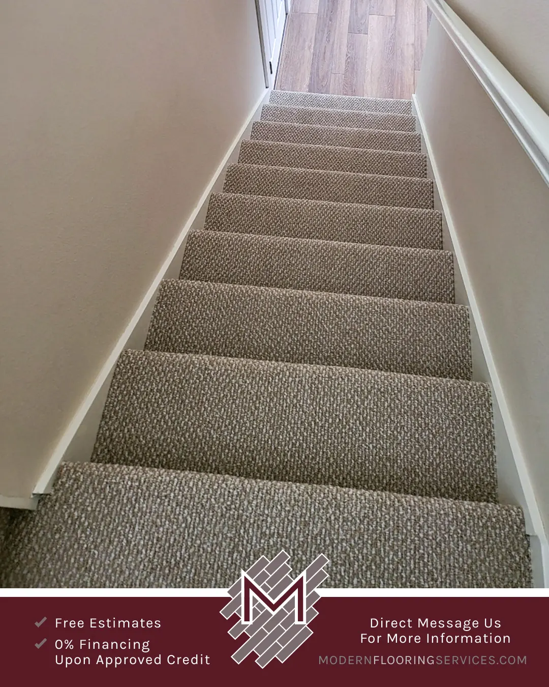 Carpet Flooring Installation By Modern Flooring Services.
