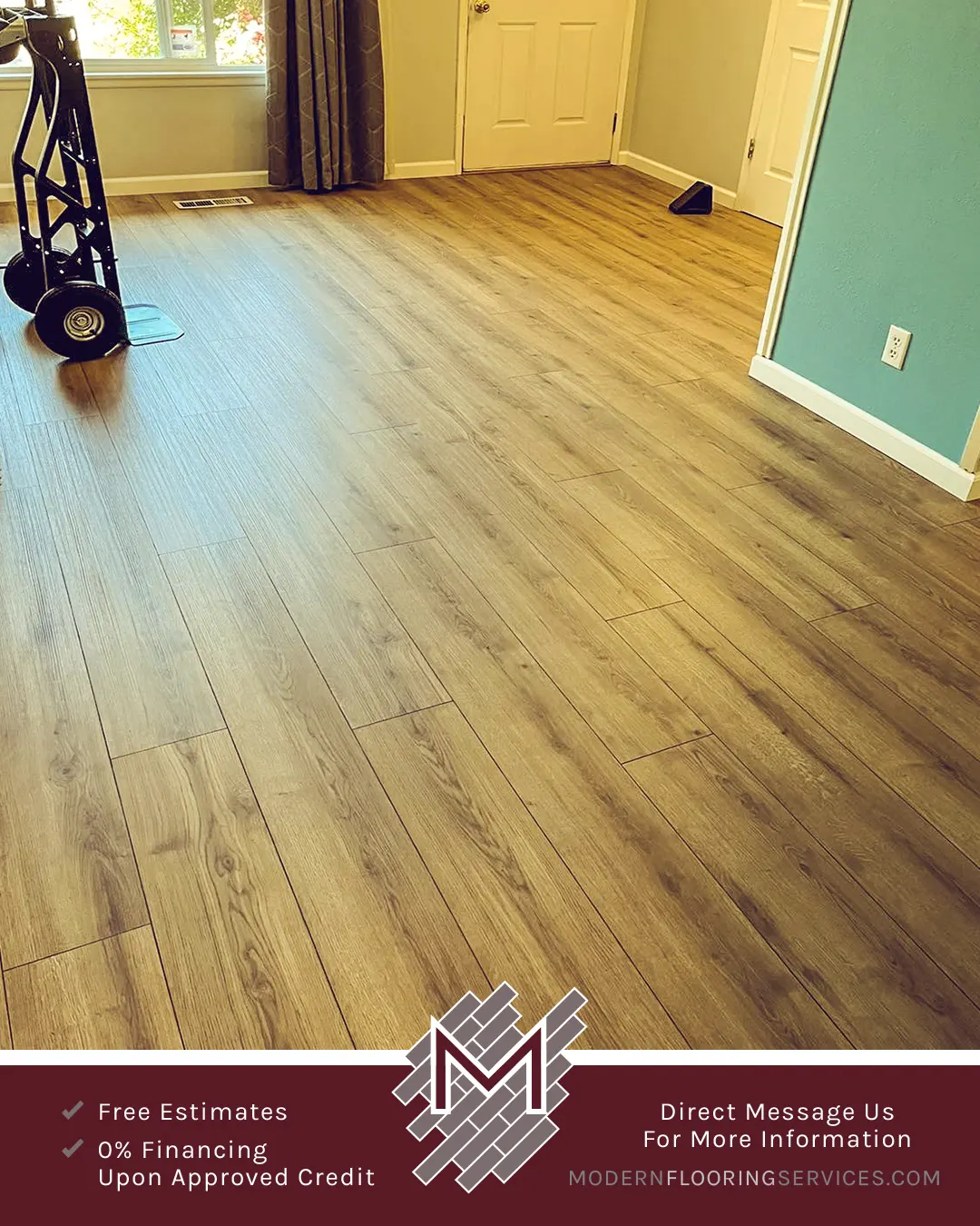 Vinyl Flooring Installation By Modern Flooring Services.