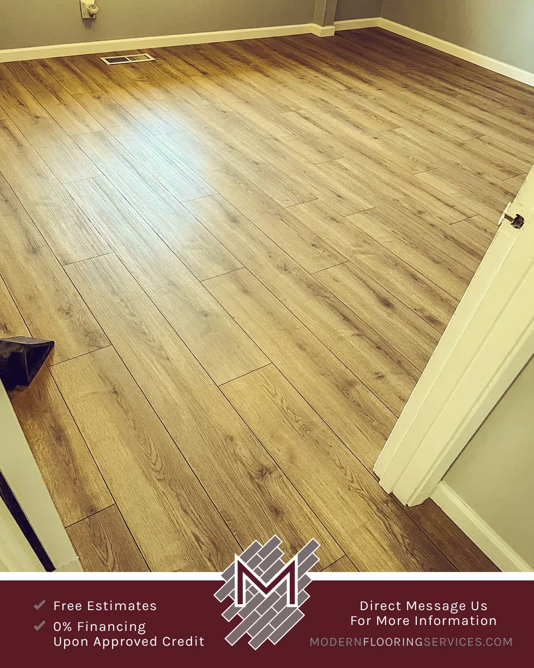 Vinyl Flooring Installation By Modern Flooring Services.