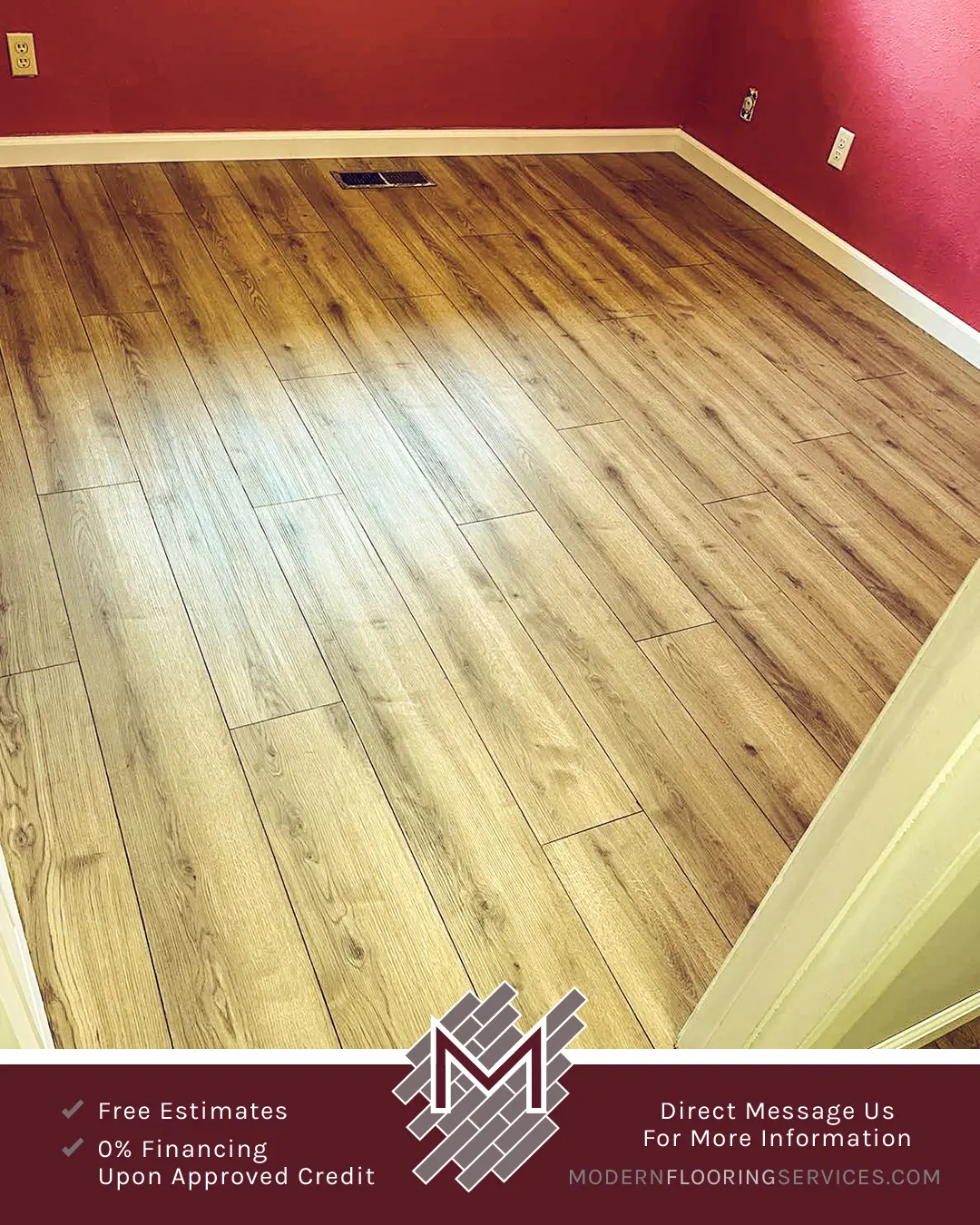 Vinyl Flooring Installation By Modern Flooring Services.