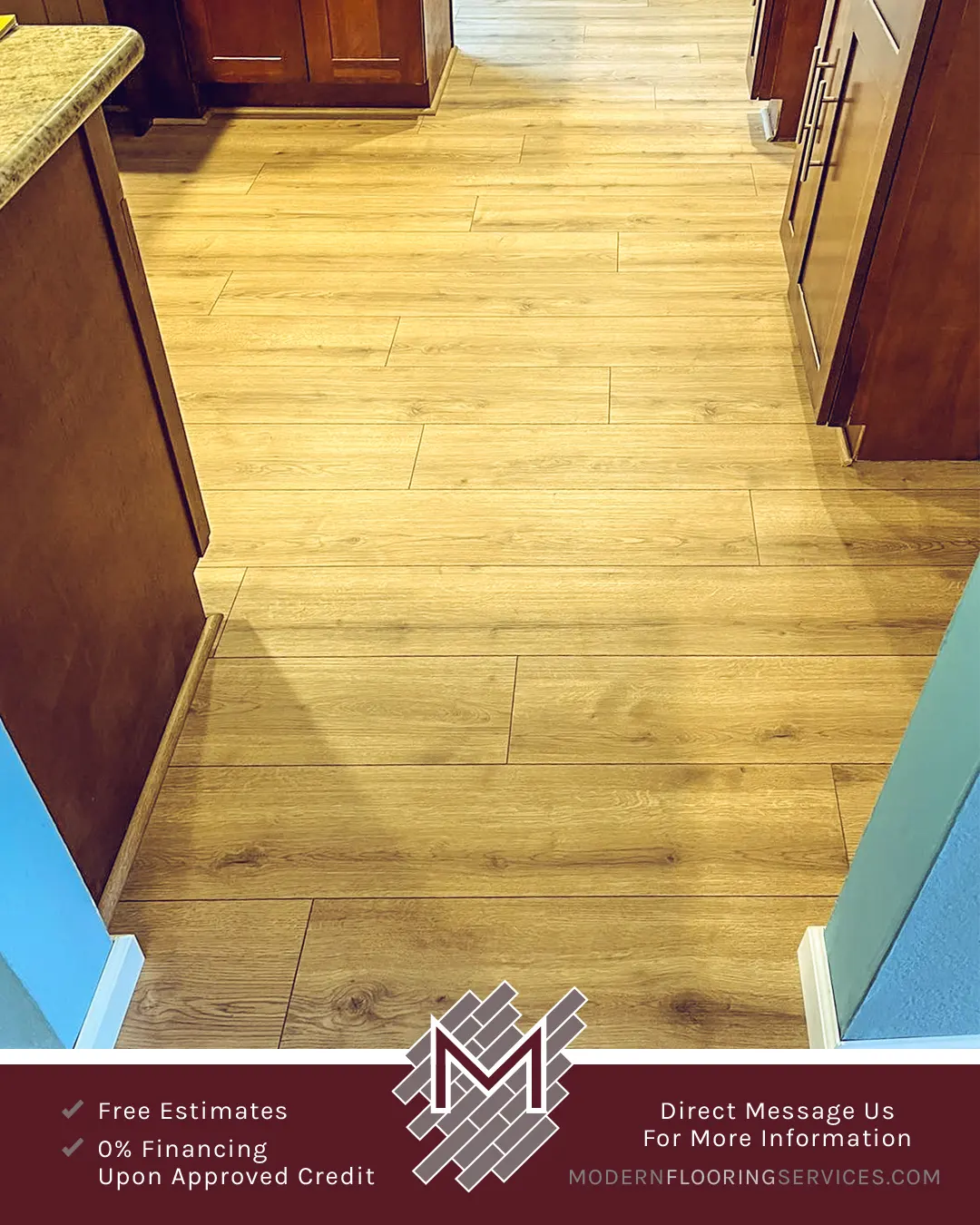 Vinyl Flooring Installation By Modern Flooring Services.