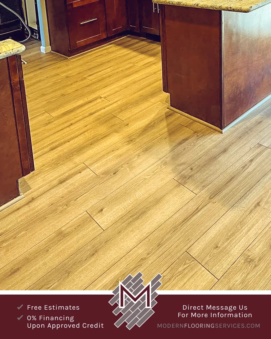 Vinyl Flooring Installation By Modern Flooring Services.