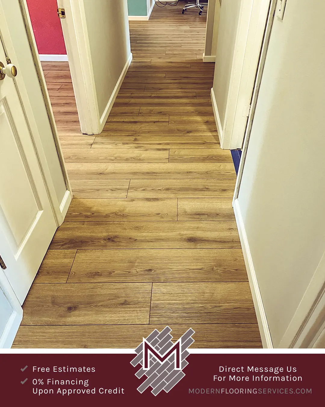 Vinyl Flooring Installation By Modern Flooring Services.