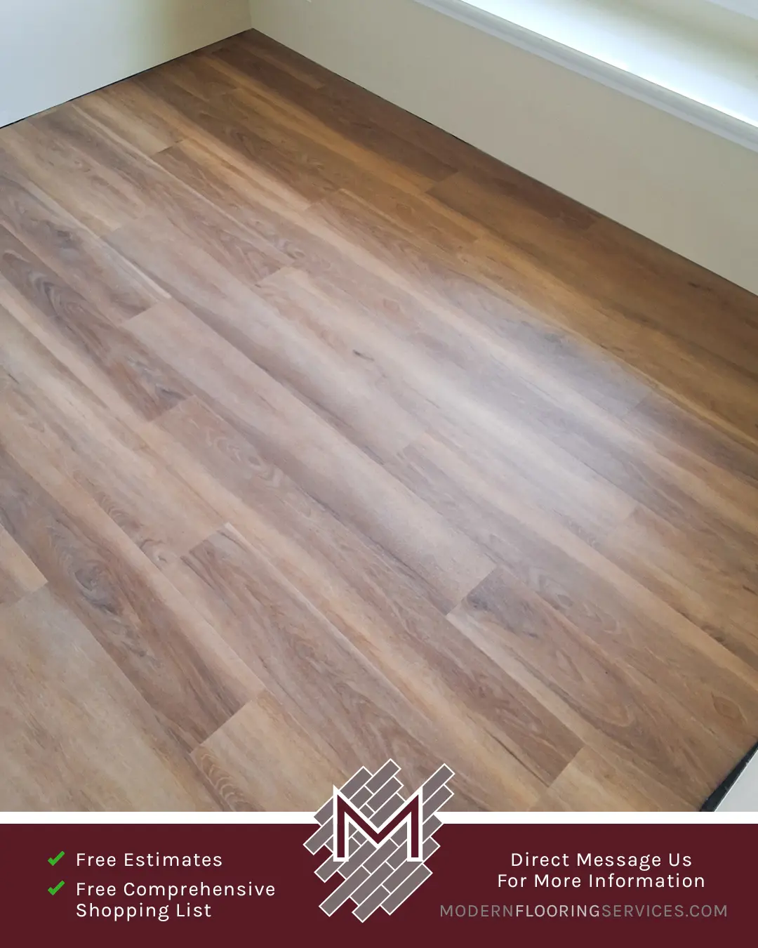 Vinyl Flooring Installation By Modern Flooring Services.