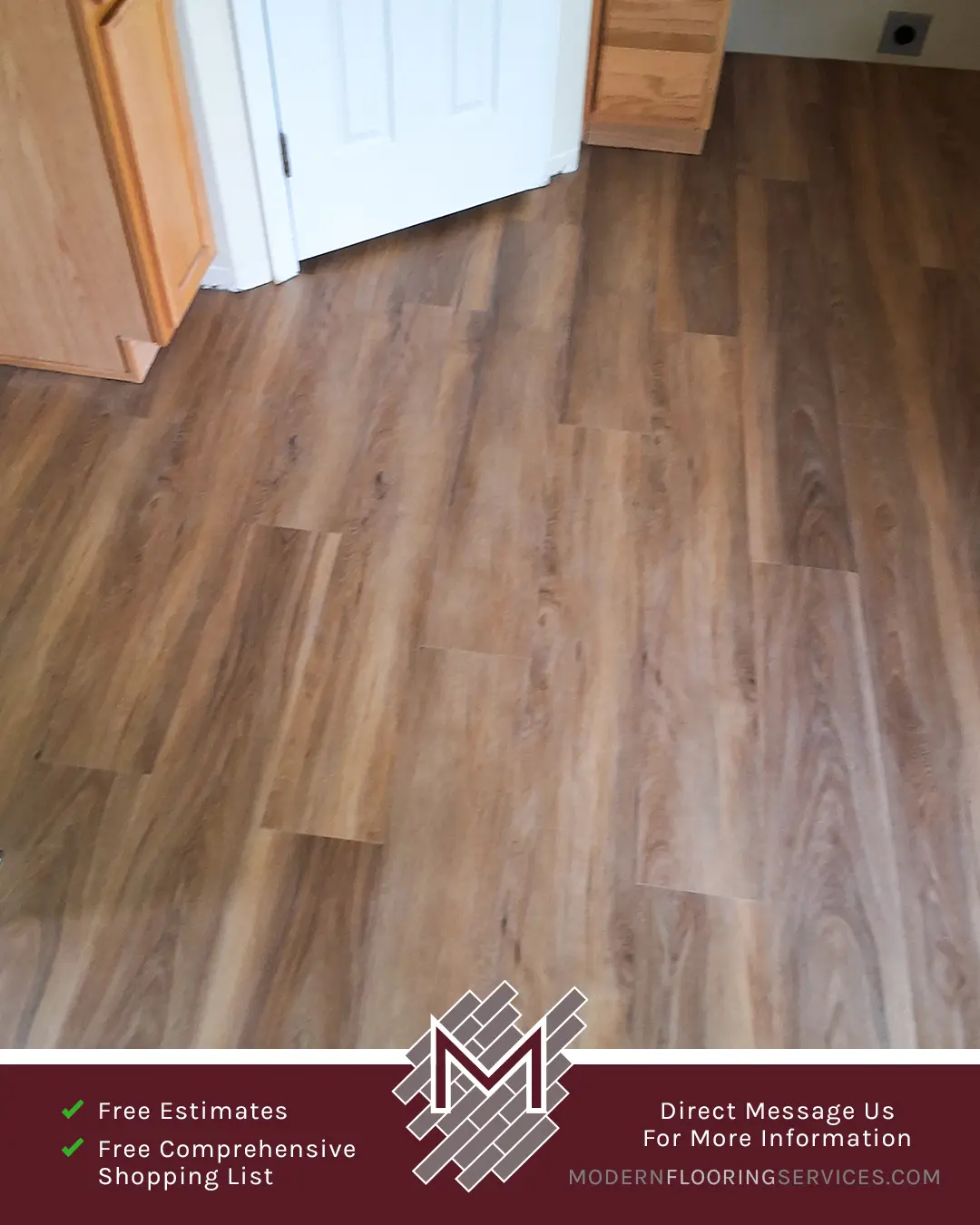 Vinyl Flooring Installation By Modern Flooring Services.