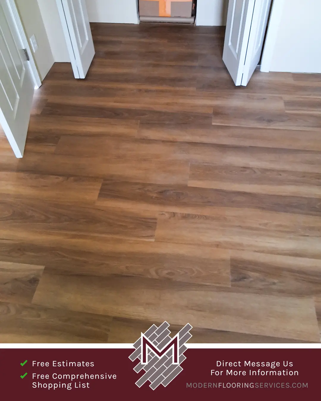 Vinyl Flooring Installation By Modern Flooring Services.