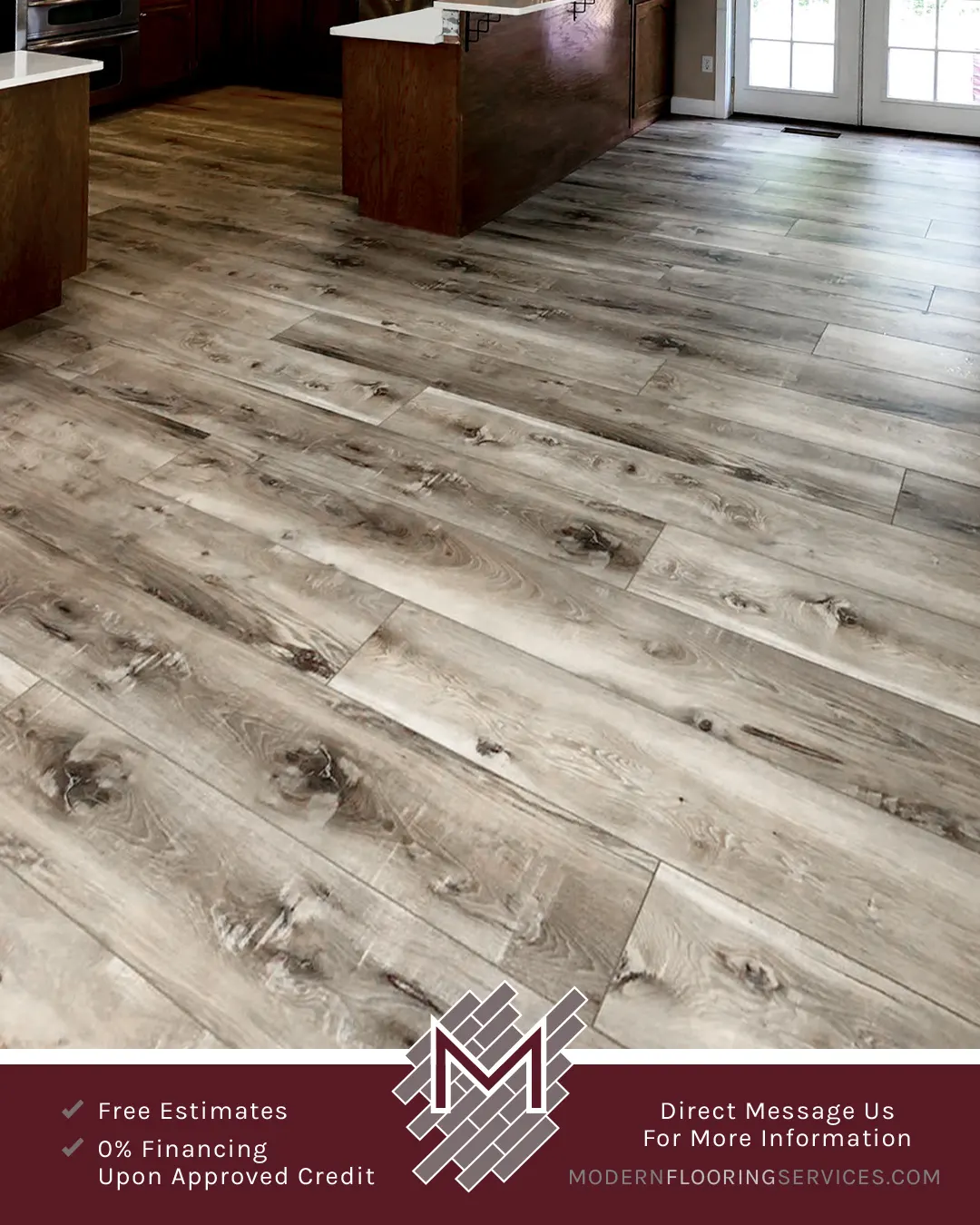 Vinyl Plank Click Flooring Installation.