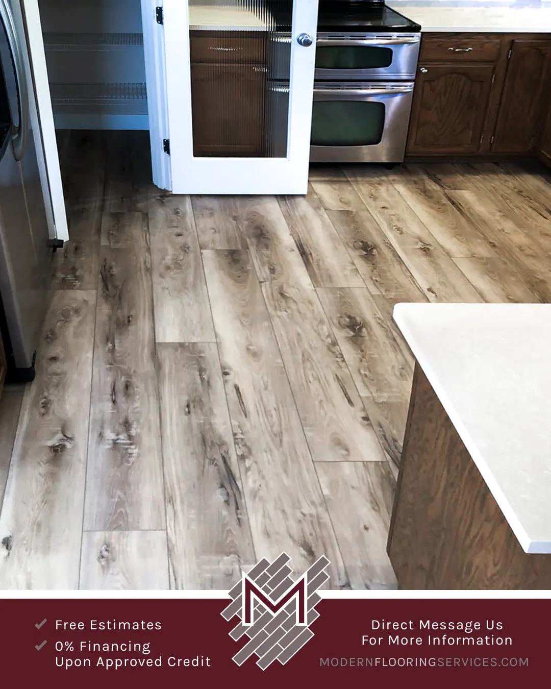 Vinyl Plank Click Flooring Installation.