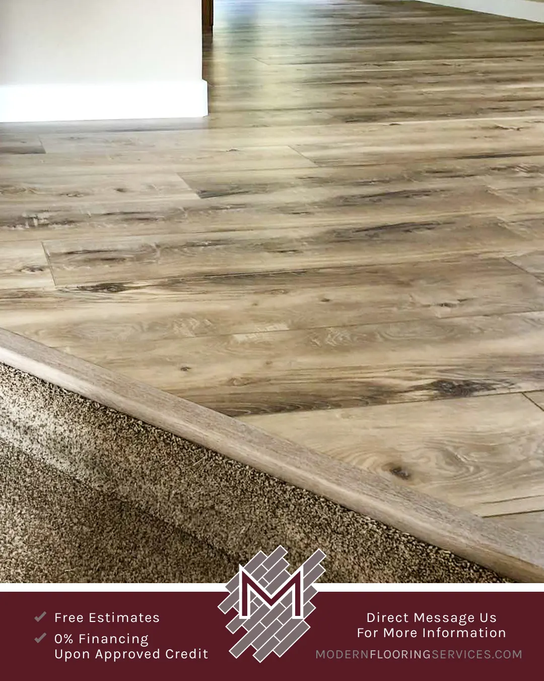 Vinyl Plank Click Flooring Installation.