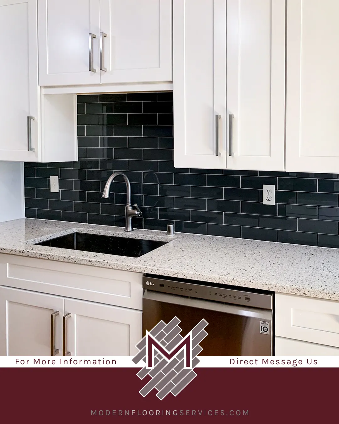 Kitchen Backsplash Installation.