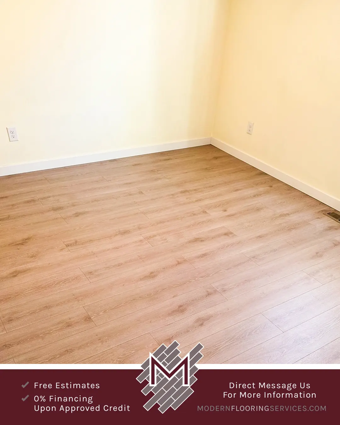 Lake Lager Oak Waterproof Hybrid Resilient Professional Flooring Installation By Modern Flooring Services.