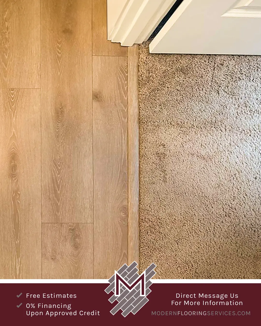 Lake Lager Oak Waterproof Hybrid Resilient Professional Flooring Installation By Modern Flooring Services.