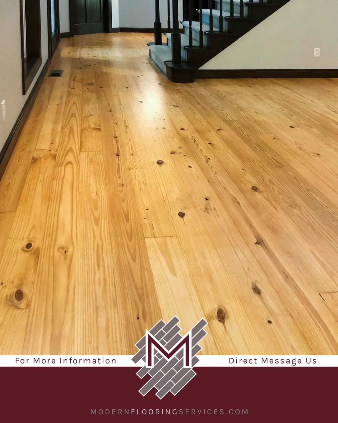 Sanding/Refinishing and Adding New Pine Hardwood Flooring To Match Existing Flooring.