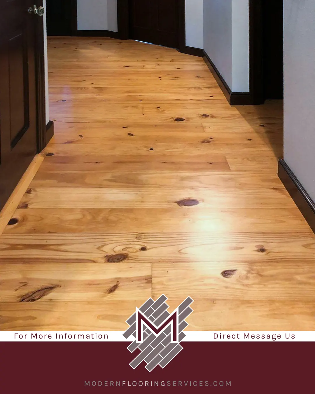 Sanding/Refinishing and Adding New Pine Hardwood Flooring To Match Existing Flooring.