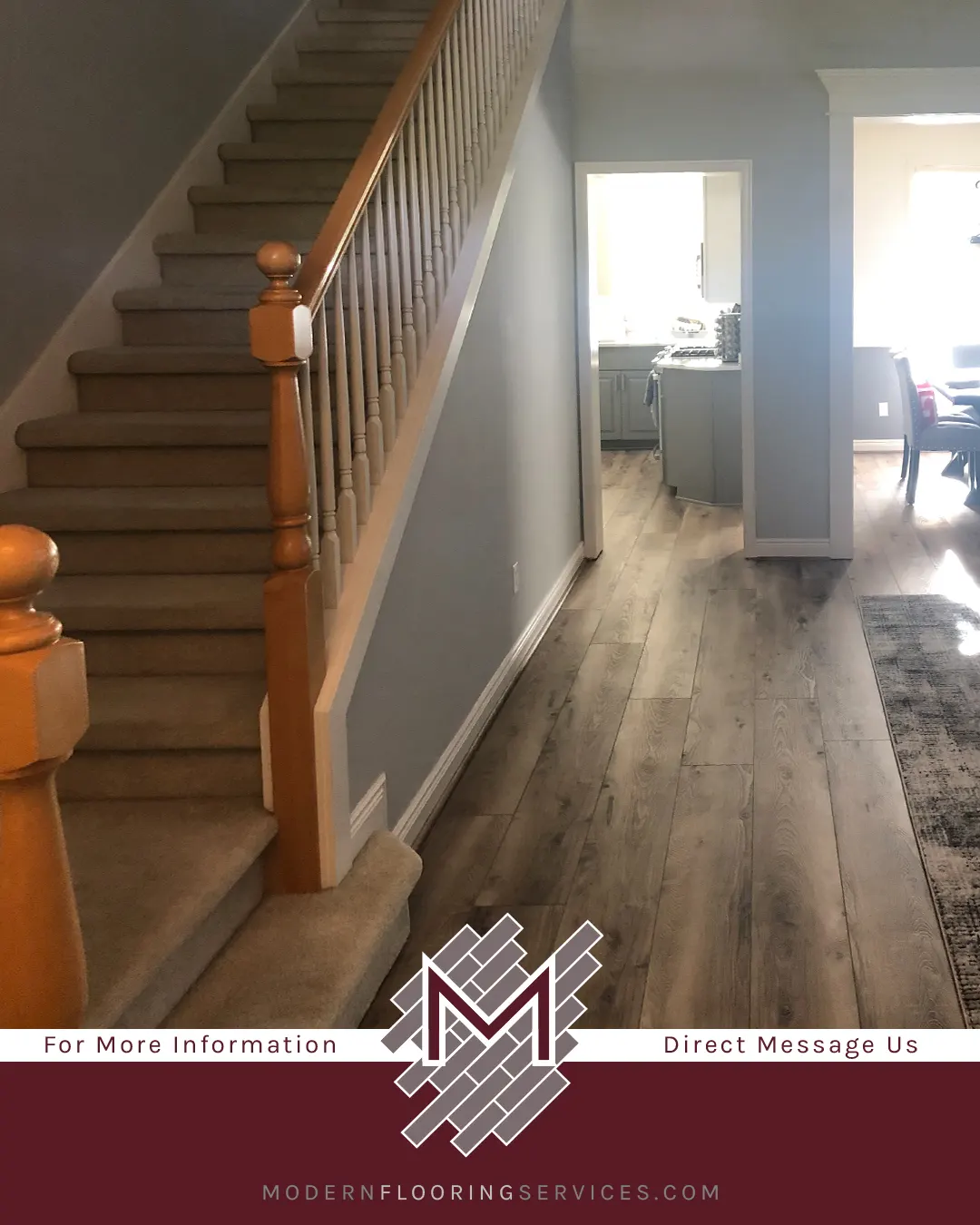 NuCore Deerfield Hickory Rigid Core Luxury Vinyl Plank Flooring Installation