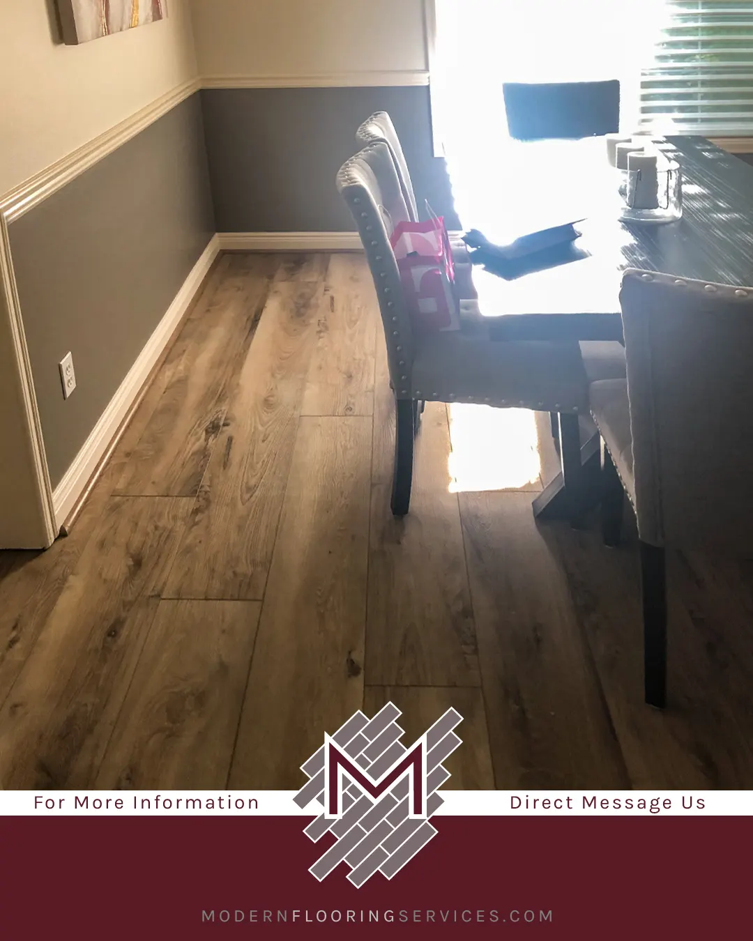 NuCore Deerfield Hickory Rigid Core Luxury Vinyl Plank Flooring Installation